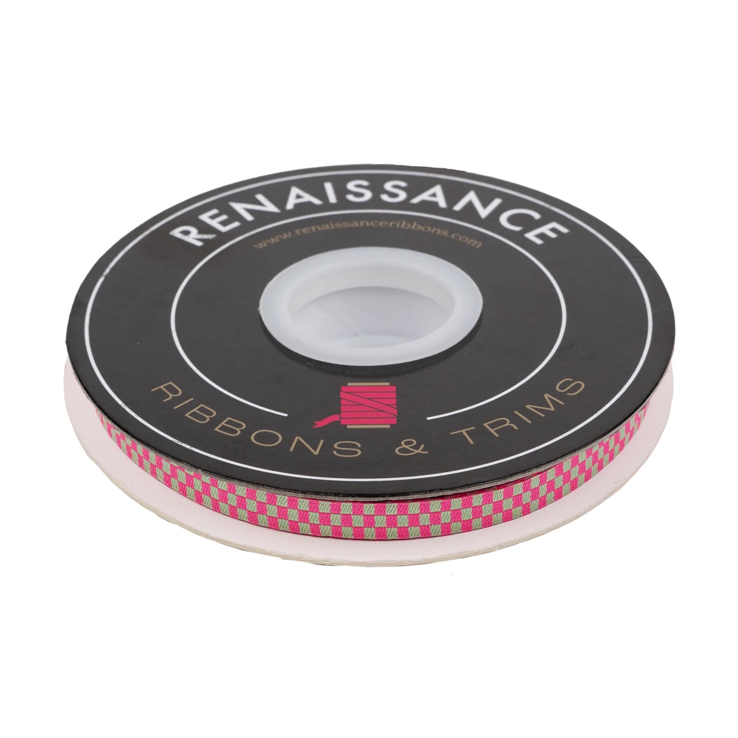CHECK PLEASE IN COSMIC - 1/4" WIDTH - TULA PINK UNTAMED Ribbon by the yard Renaissance Ribbons