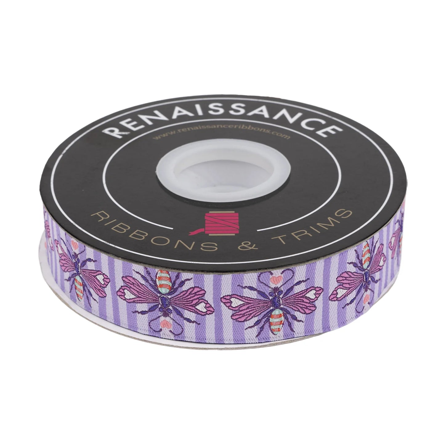 Shake Your Honey Maker Blossom - 1" WIDTH - BY TULA PINK Ribbon by the yard Renaissance Ribbons