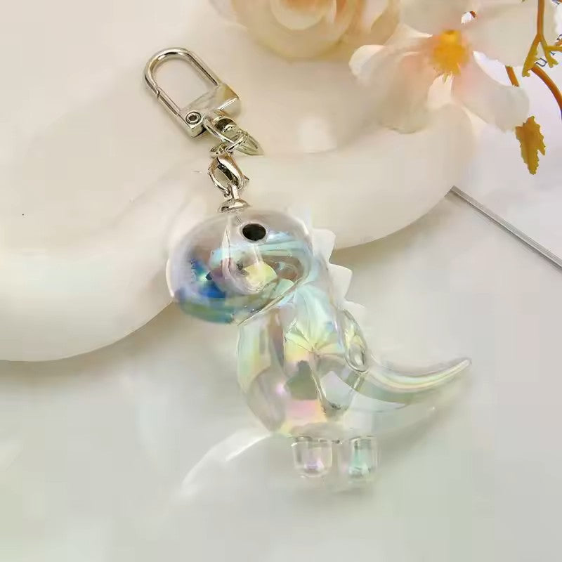Cute Acrylic Dinosaur Keychain With Sturdy Buckle Bag and Purse Charm